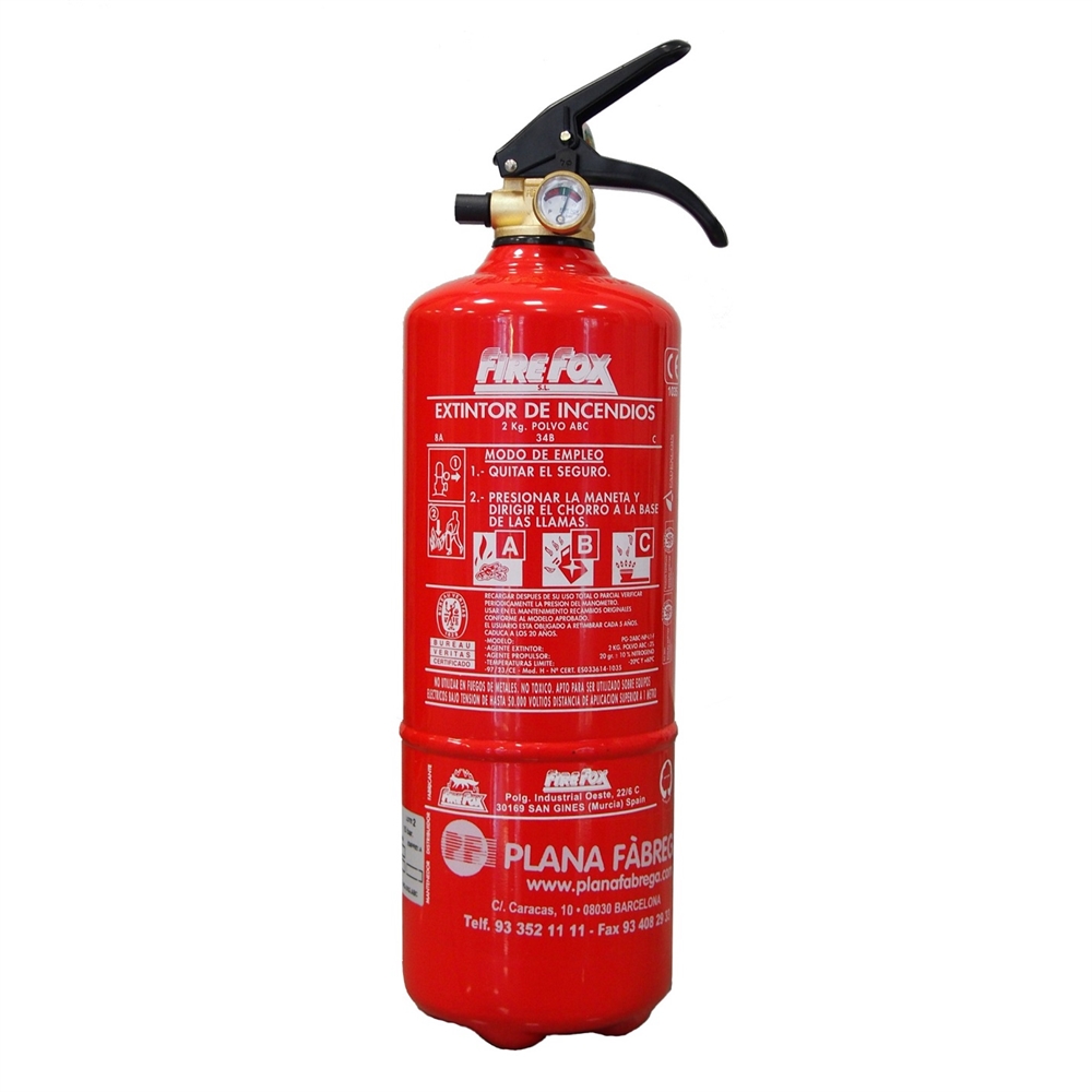 Extintor Polvo ABC 2kg